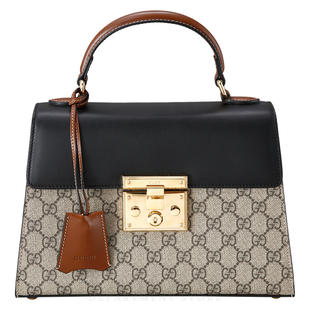 GUCCI(USED)구찌 GG로고 수프림 패드락 탑 핸들백