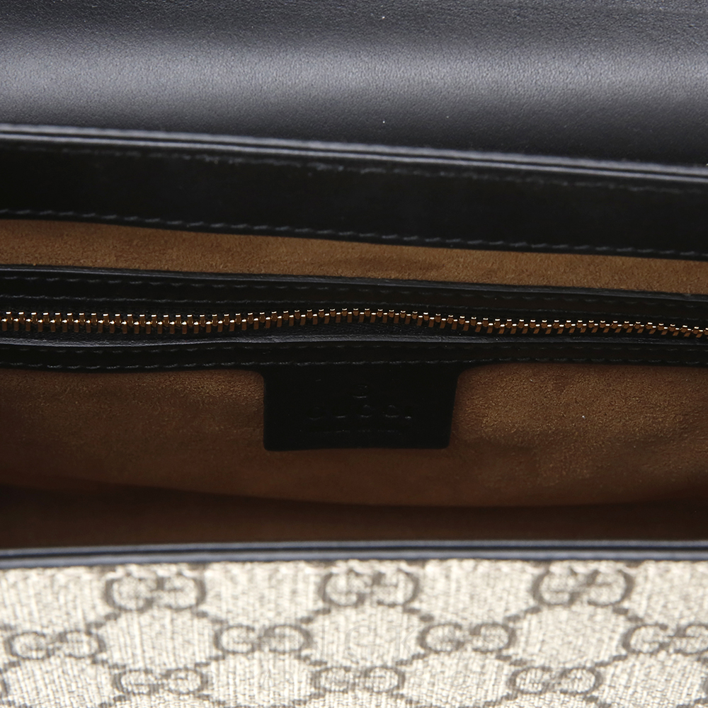 GUCCI(USED)구찌 GG로고 수프림 패드락 탑 핸들백