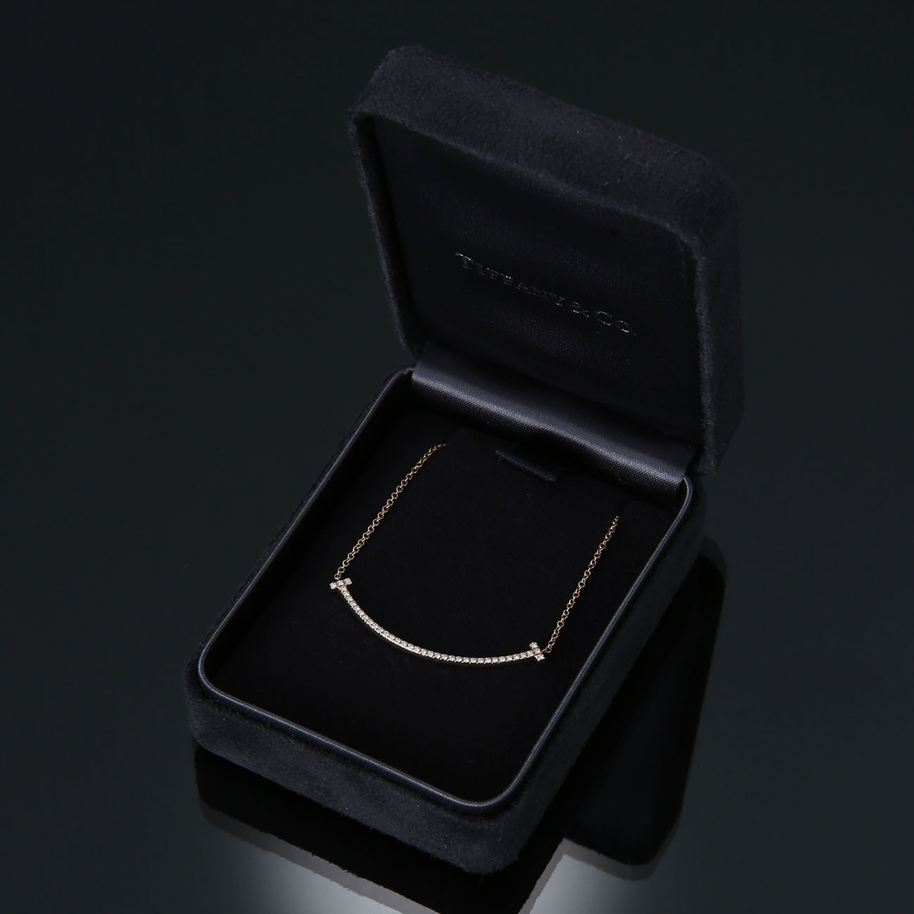 TIFFANY(USED)티파니 T 스마일 펜던트 네크리스