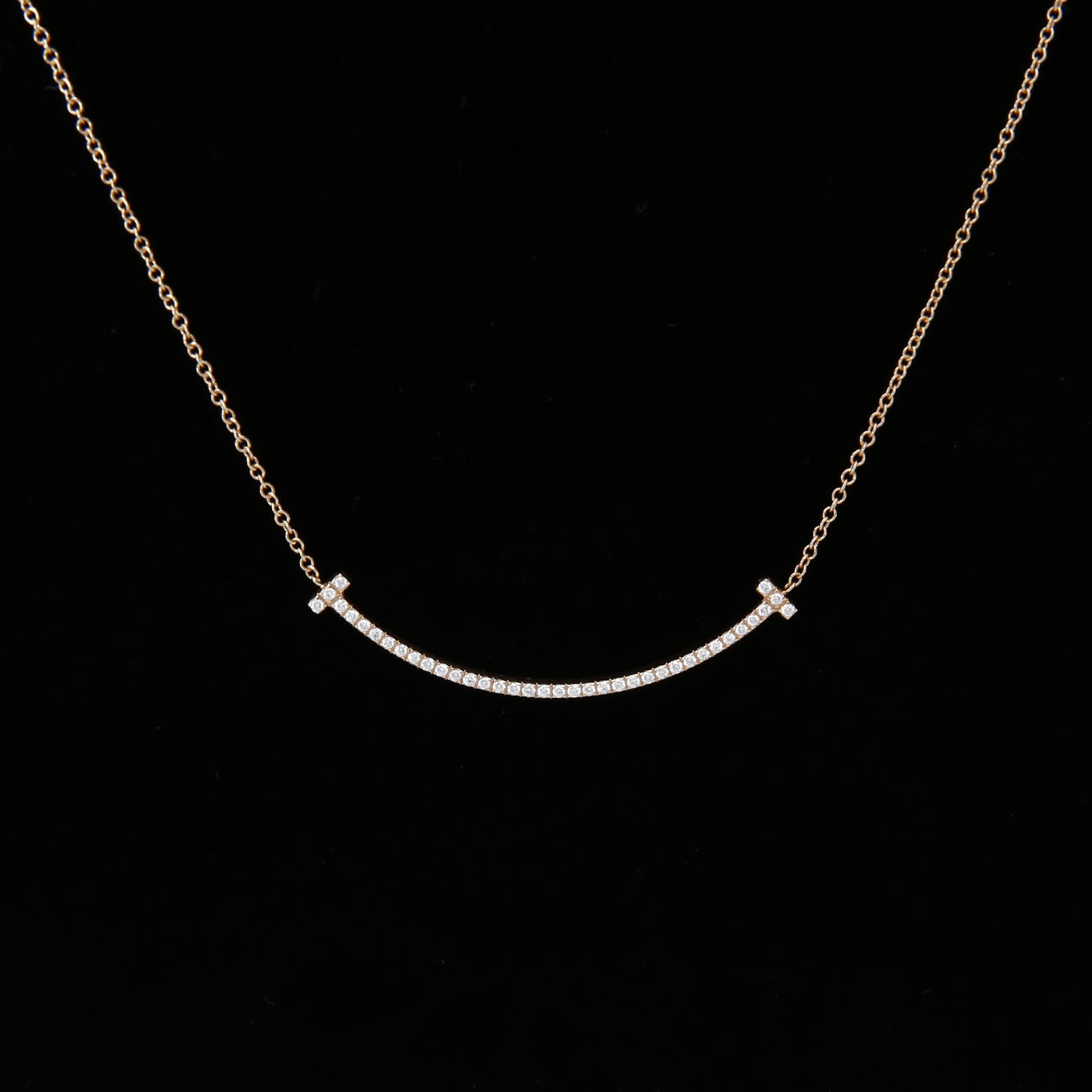 TIFFANY(USED)티파니 T 스마일 펜던트 네크리스