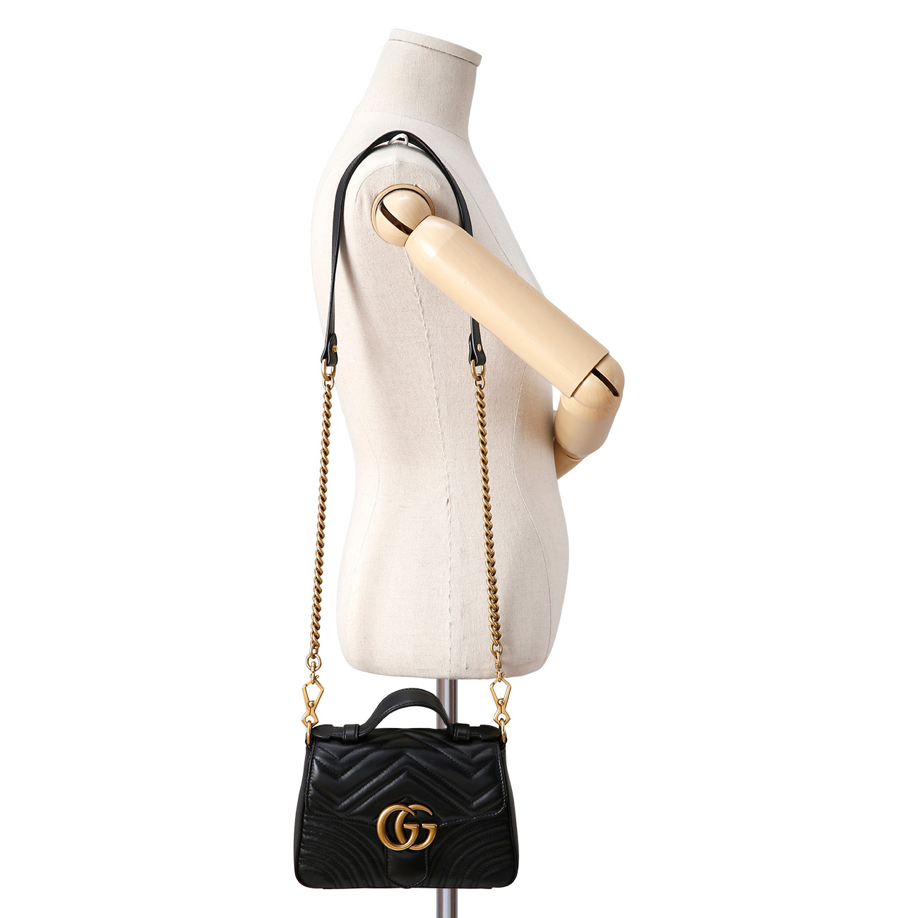 GUCCI(USED)구찌 547260 GG마몽 마틀라세 탑 핸들백