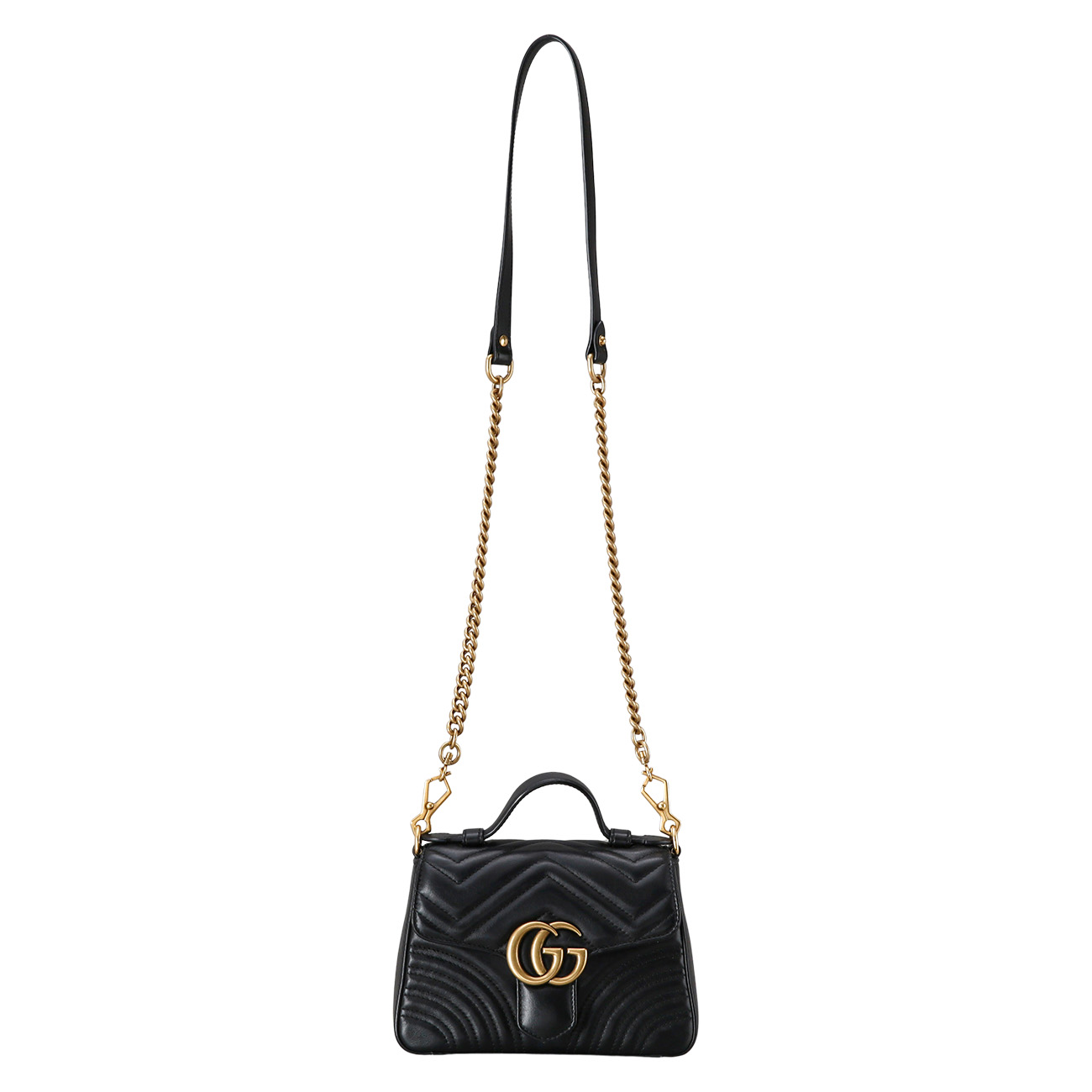 GUCCI(USED)구찌 547260 GG마몽 마틀라세 탑 핸들백