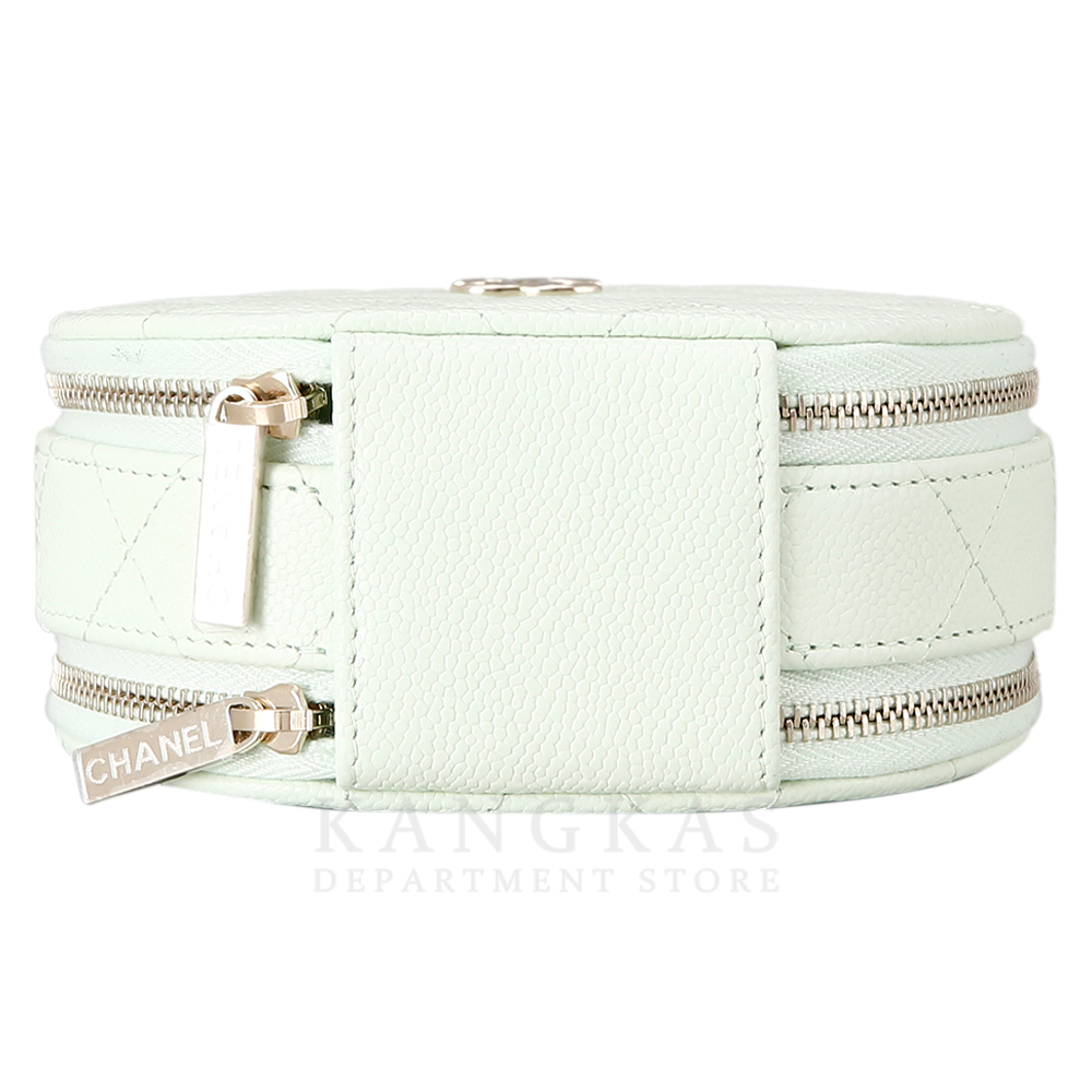 CHANEL(USED)샤넬 시즌 캐비어 라운드 체인 미니백