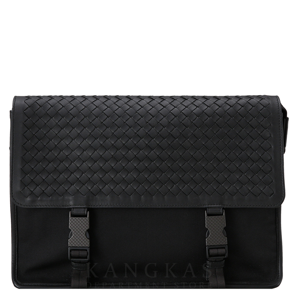 BOTTEGA VENETA(USED)보테가베네타 인트레치아토 플랩 나일론 메신저백