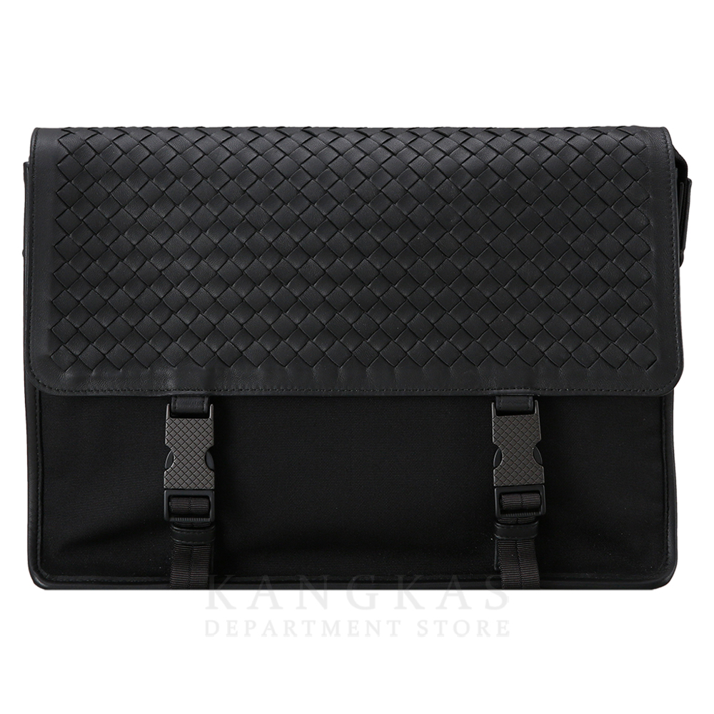 BOTTEGA VENETA(USED)보테가베네타 인트레치아토 플랩 나일론 메신저백