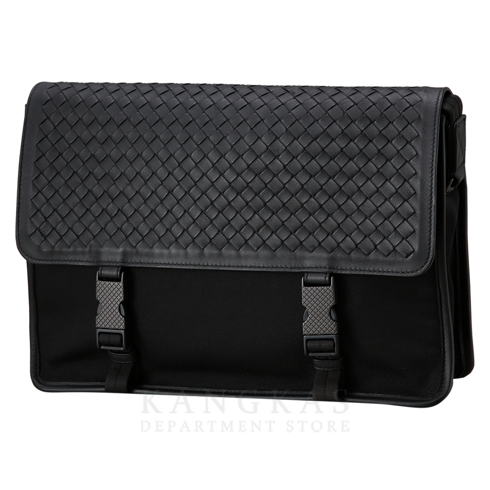 BOTTEGA VENETA(USED)보테가베네타 인트레치아토 플랩 나일론 메신저백