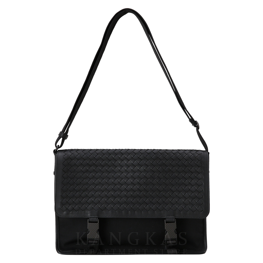 BOTTEGA VENETA(USED)보테가베네타 인트레치아토 플랩 나일론 메신저백