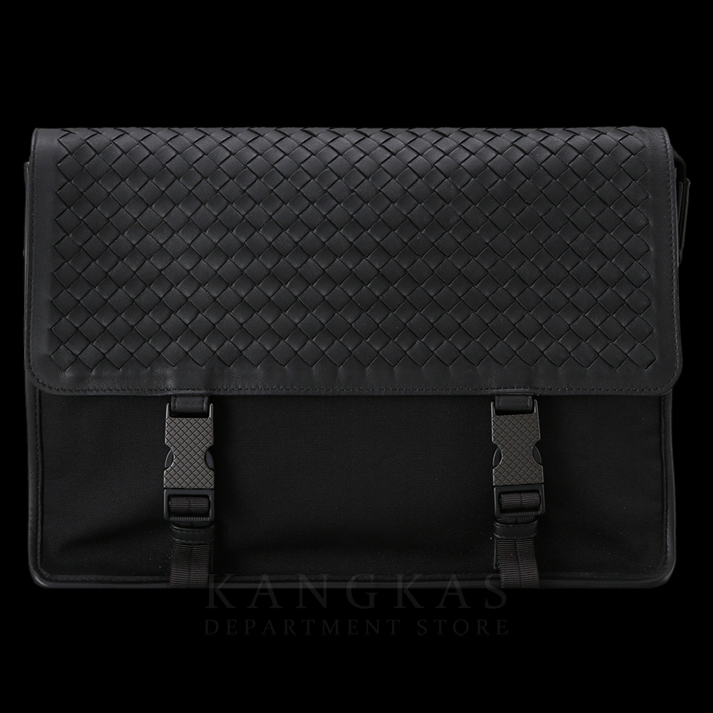 BOTTEGA VENETA(USED)보테가베네타 인트레치아토 플랩 나일론 메신저백