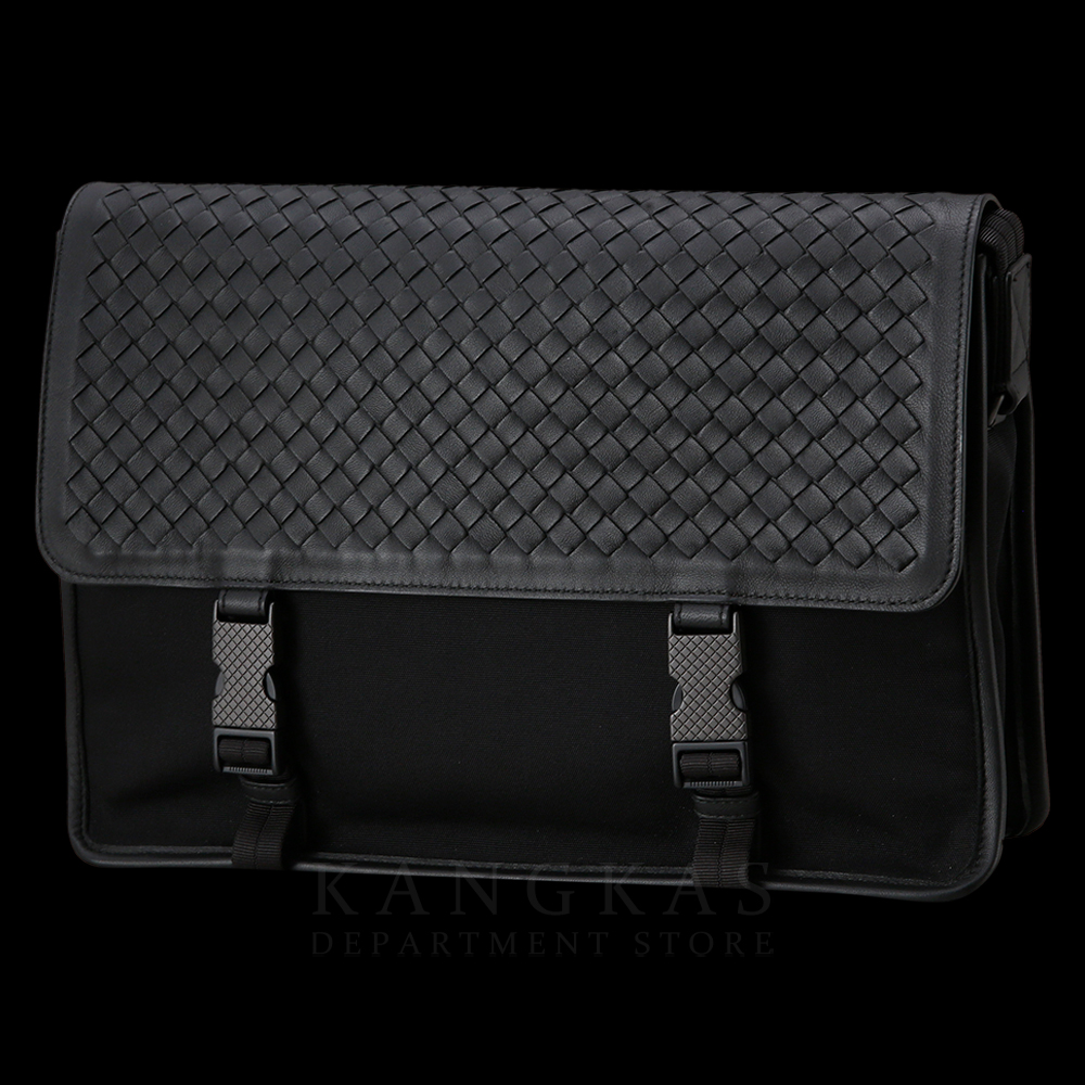 BOTTEGA VENETA(USED)보테가베네타 인트레치아토 플랩 나일론 메신저백