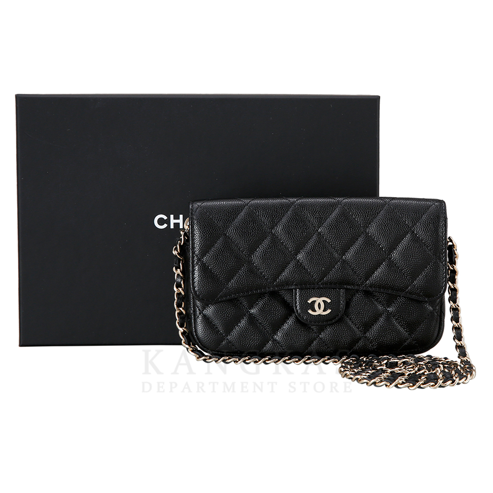 CHANEL(USED)샤넬 시즌 캐비어 투웨이 WOC