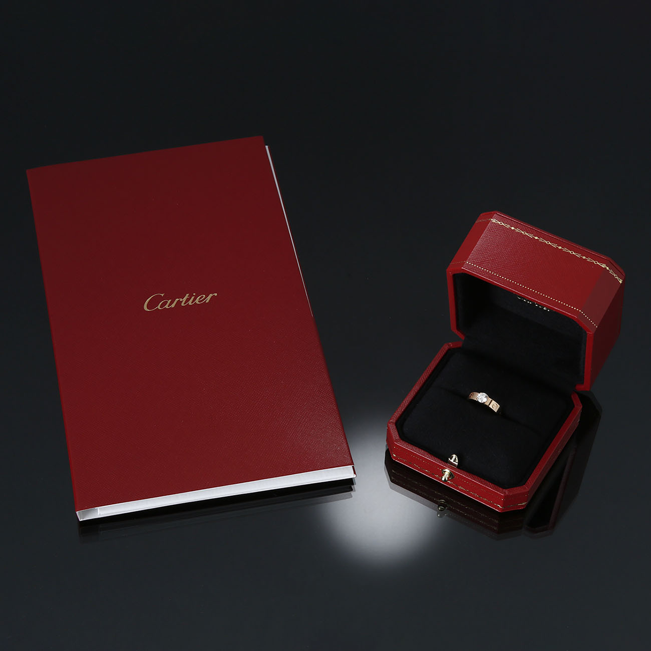 CARTIER(USED)까르띠에 0.45ct 다이아 러브 솔리테어 링 #47