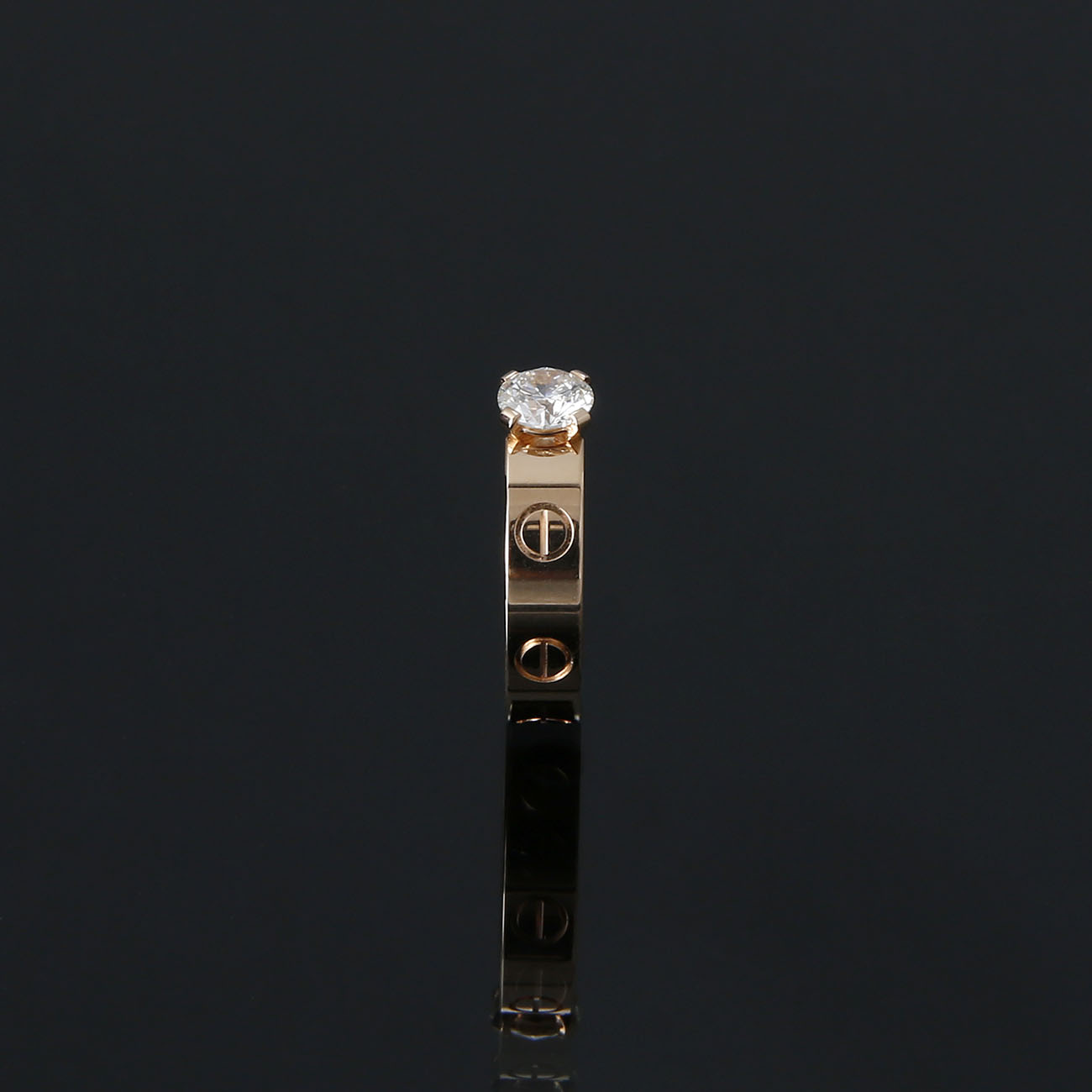 CARTIER(USED)까르띠에 0.45ct 다이아 러브 솔리테어 링 #47