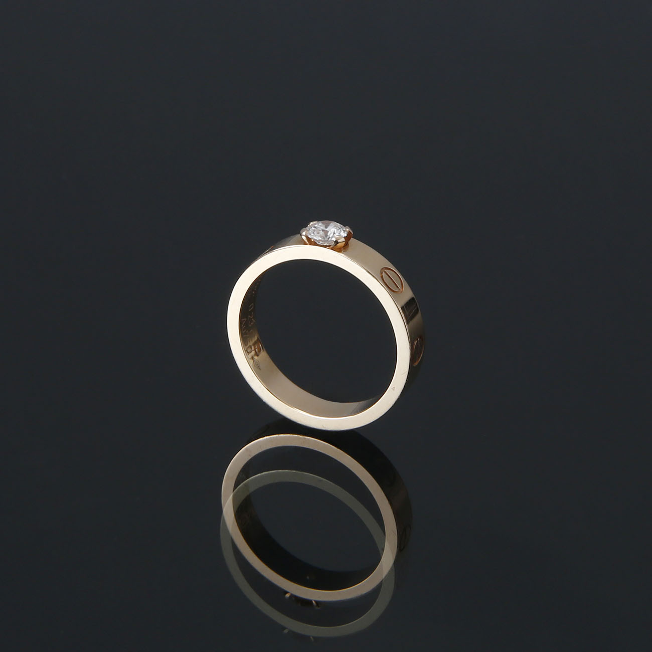 CARTIER(USED)까르띠에 0.23ct 다이아 러브 솔리테어 링 #50