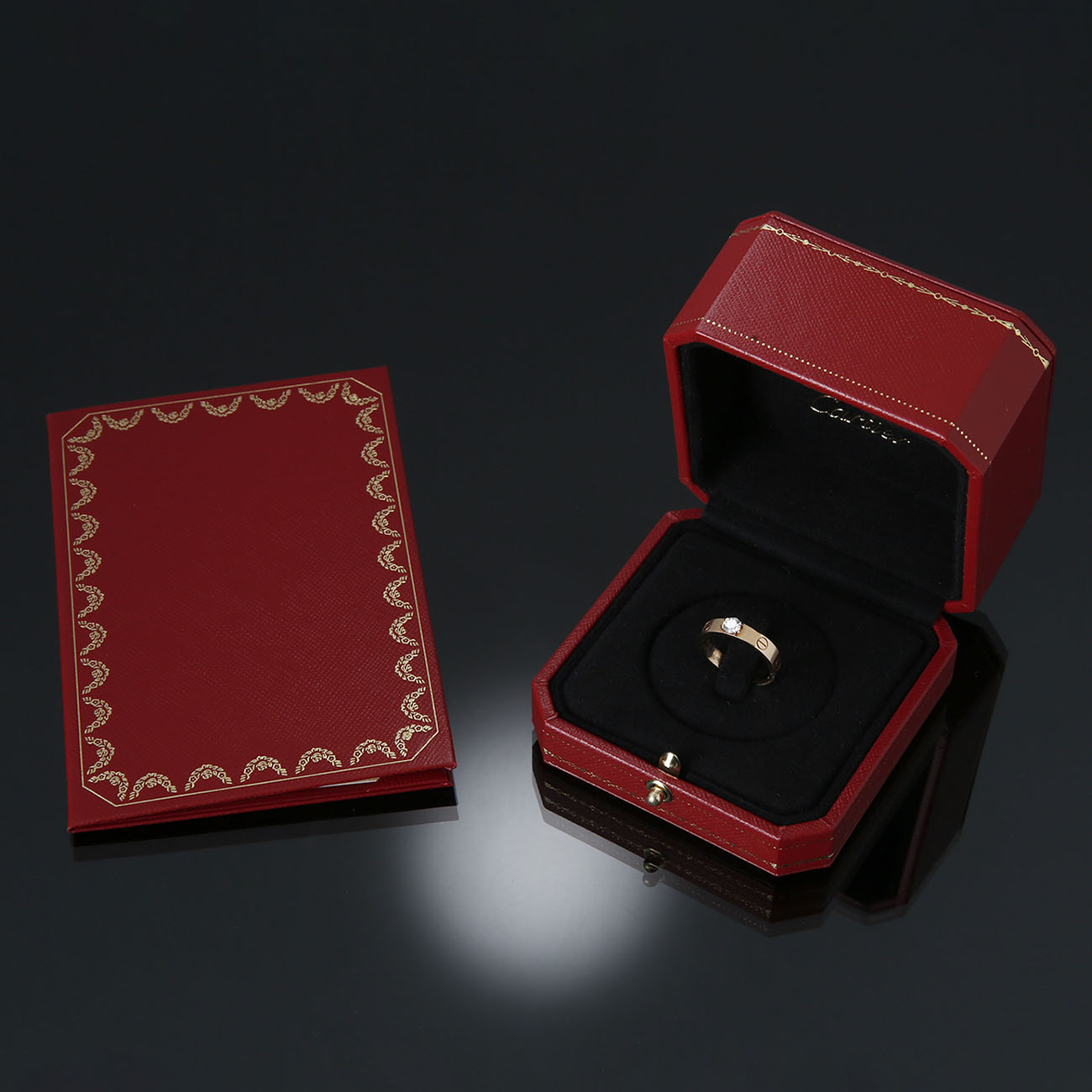 CARTIER(USED)까르띠에 0.23ct 다이아 러브 솔리테어 링 #50