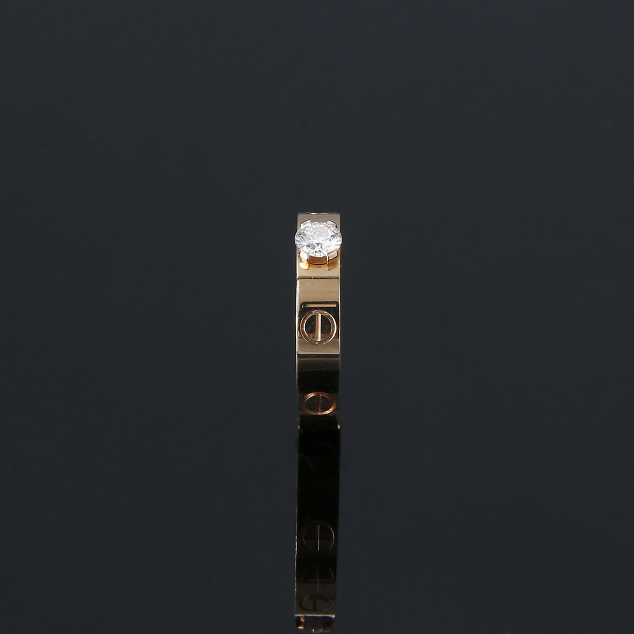 CARTIER(USED)까르띠에 0.23ct 다이아 러브 솔리테어 링 #50