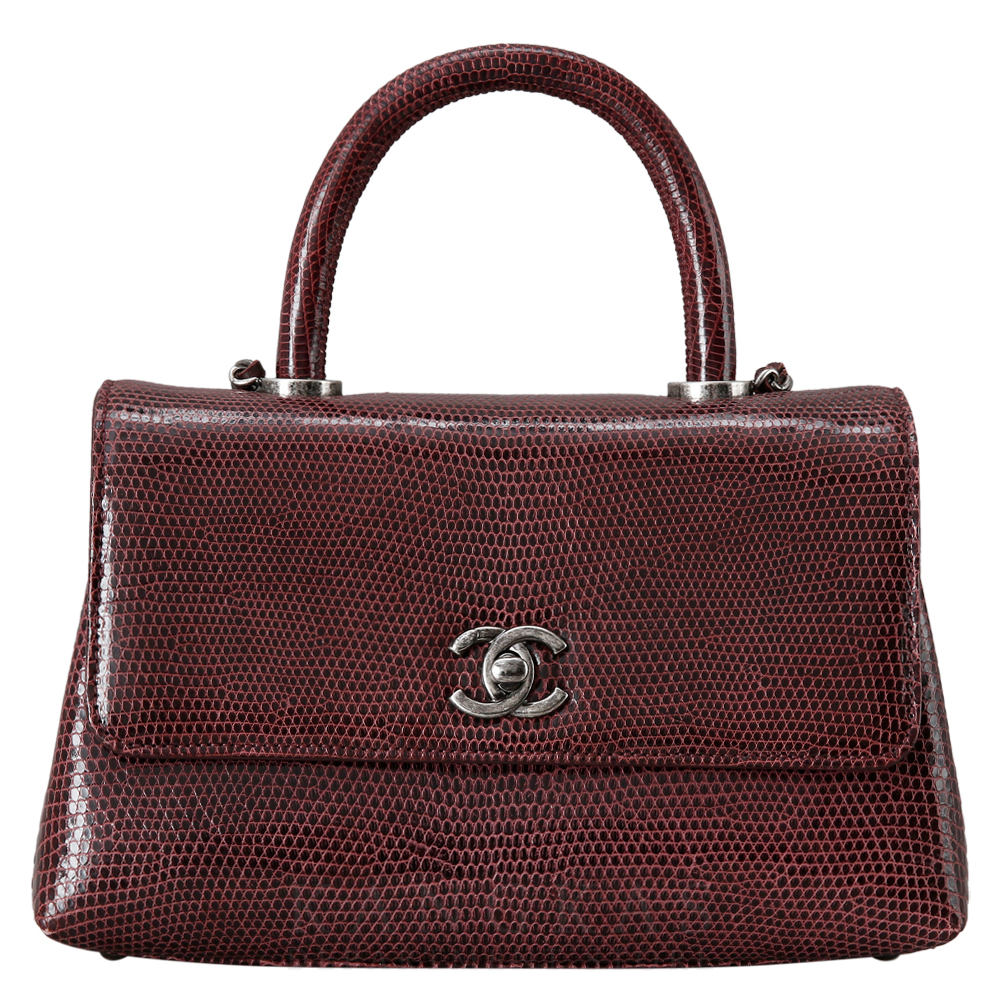 CHANEL(USED)샤넬 캐비어 코코핸들 리자드 스몰