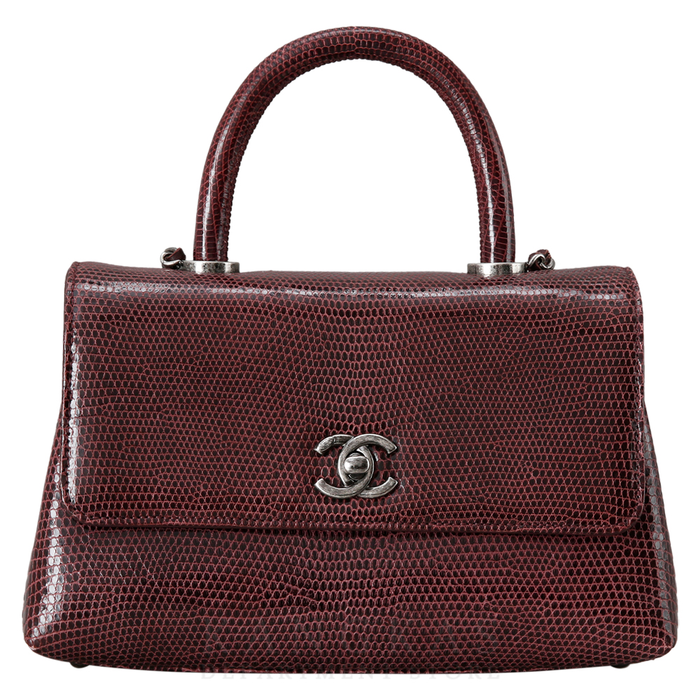 CHANEL(USED)샤넬 캐비어 코코핸들 리자드 스몰