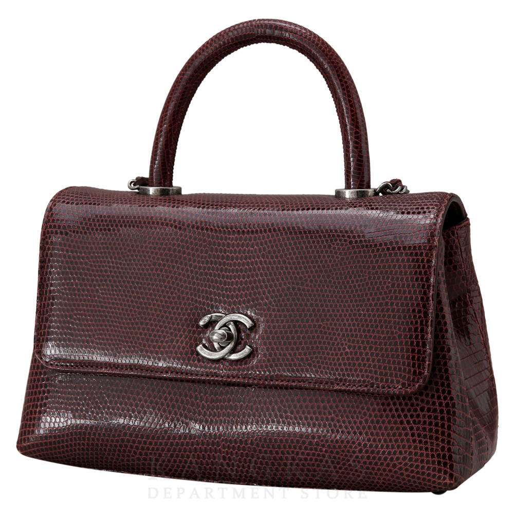 CHANEL(USED)샤넬 캐비어 코코핸들 리자드 스몰
