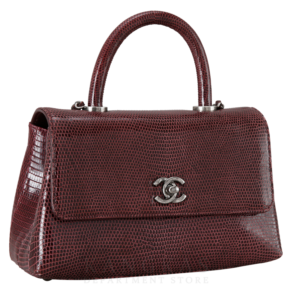CHANEL(USED)샤넬 캐비어 코코핸들 리자드 스몰