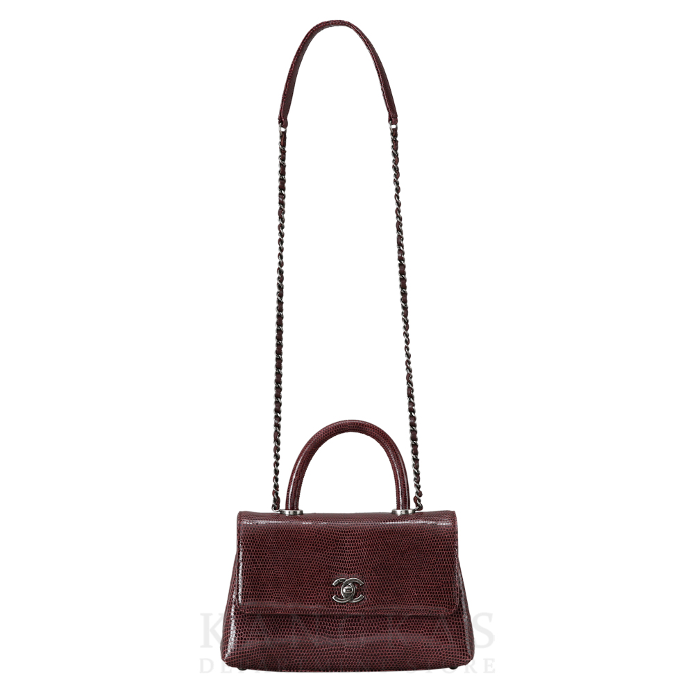 CHANEL(USED)샤넬 캐비어 코코핸들 리자드 스몰