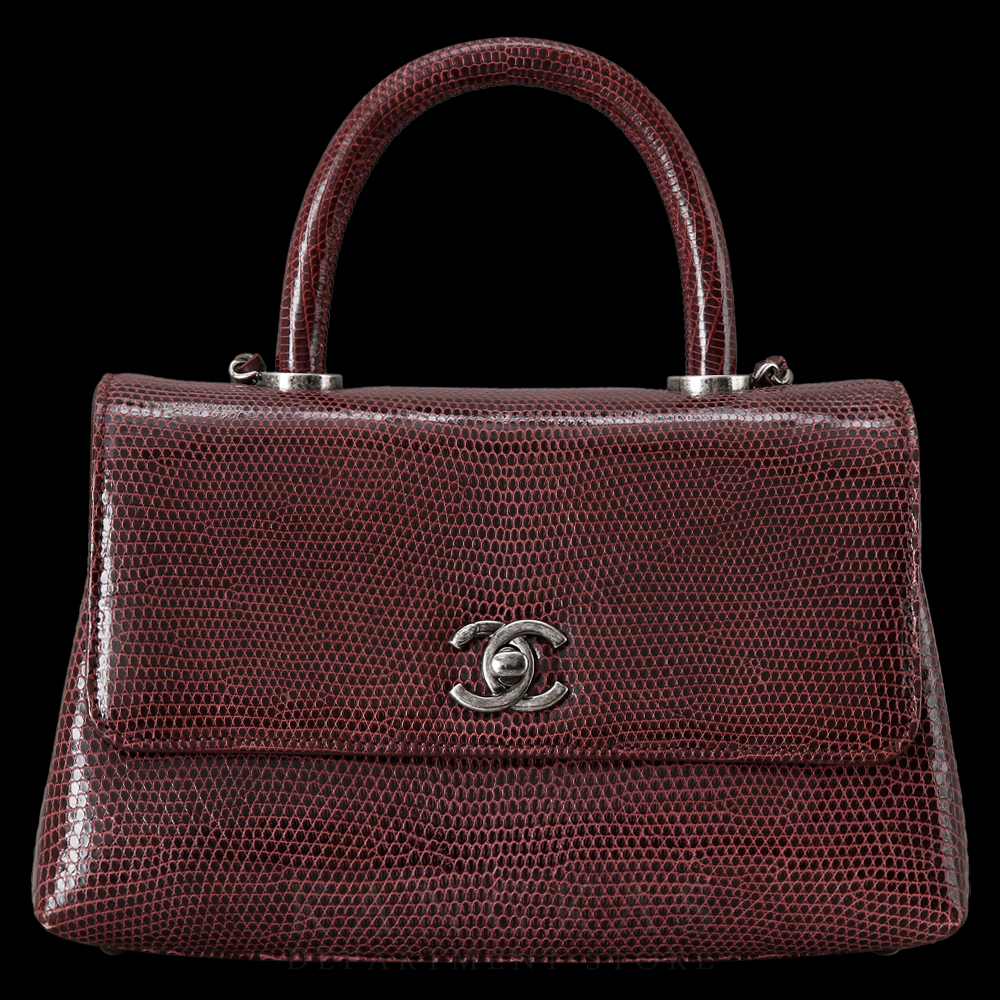 CHANEL(USED)샤넬 캐비어 코코핸들 리자드 스몰