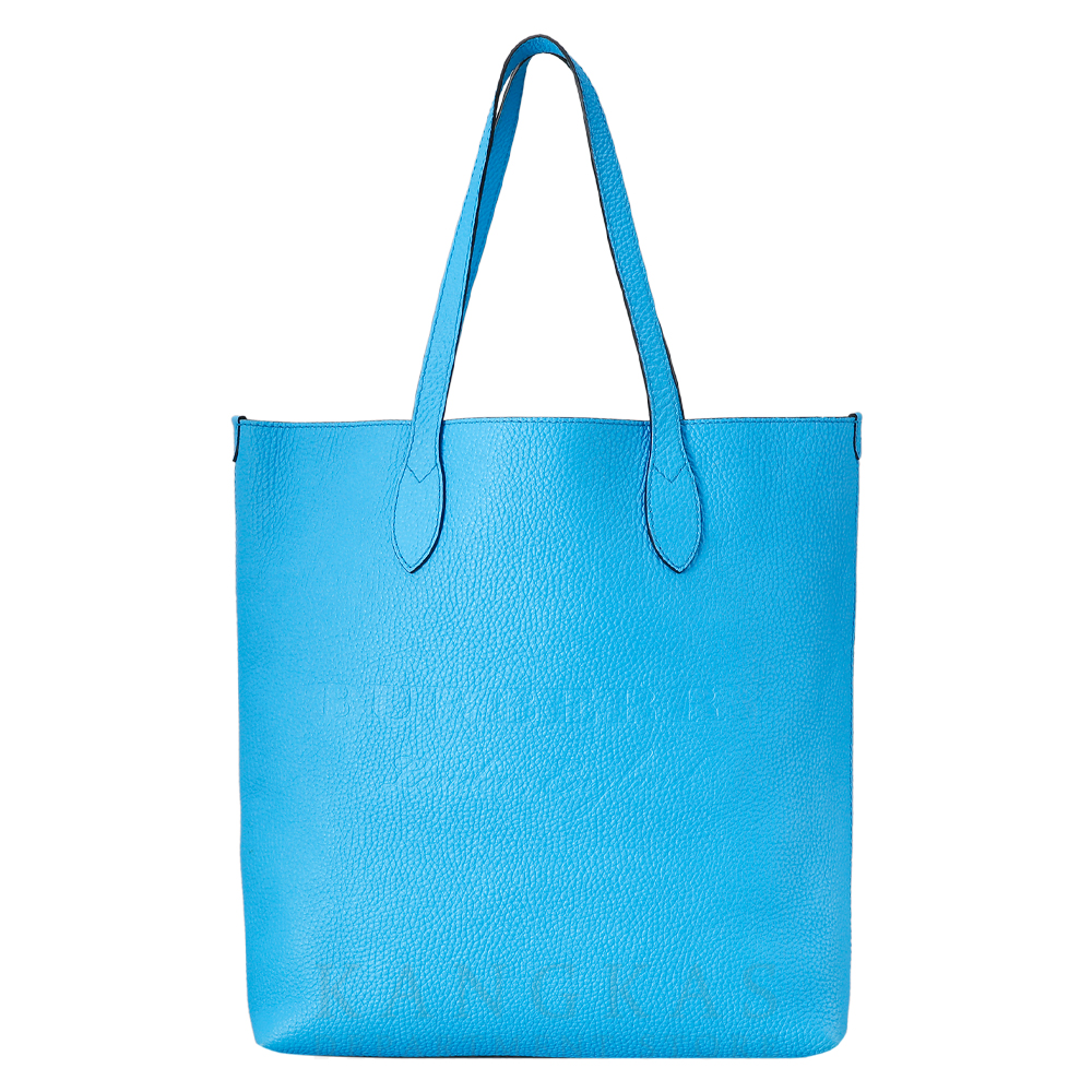 BURBERRY(USED)버버리 레더 네온블루 쇼퍼백