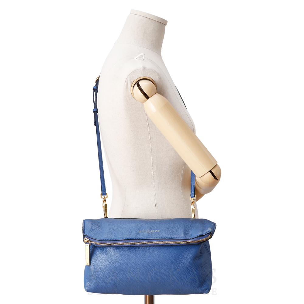BURBERRY(USED)버버리 블루 레더 메신저백