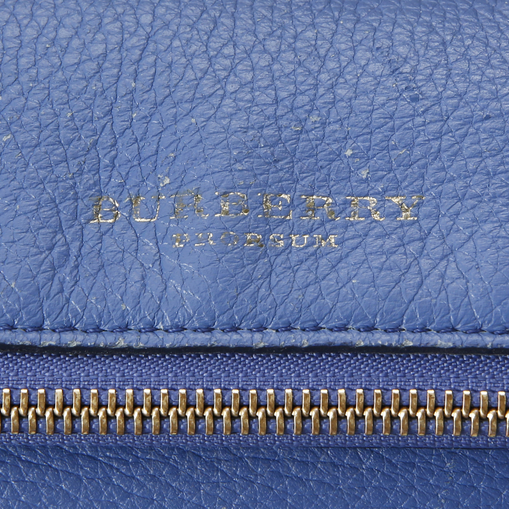 BURBERRY(USED)버버리 블루 레더 메신저백