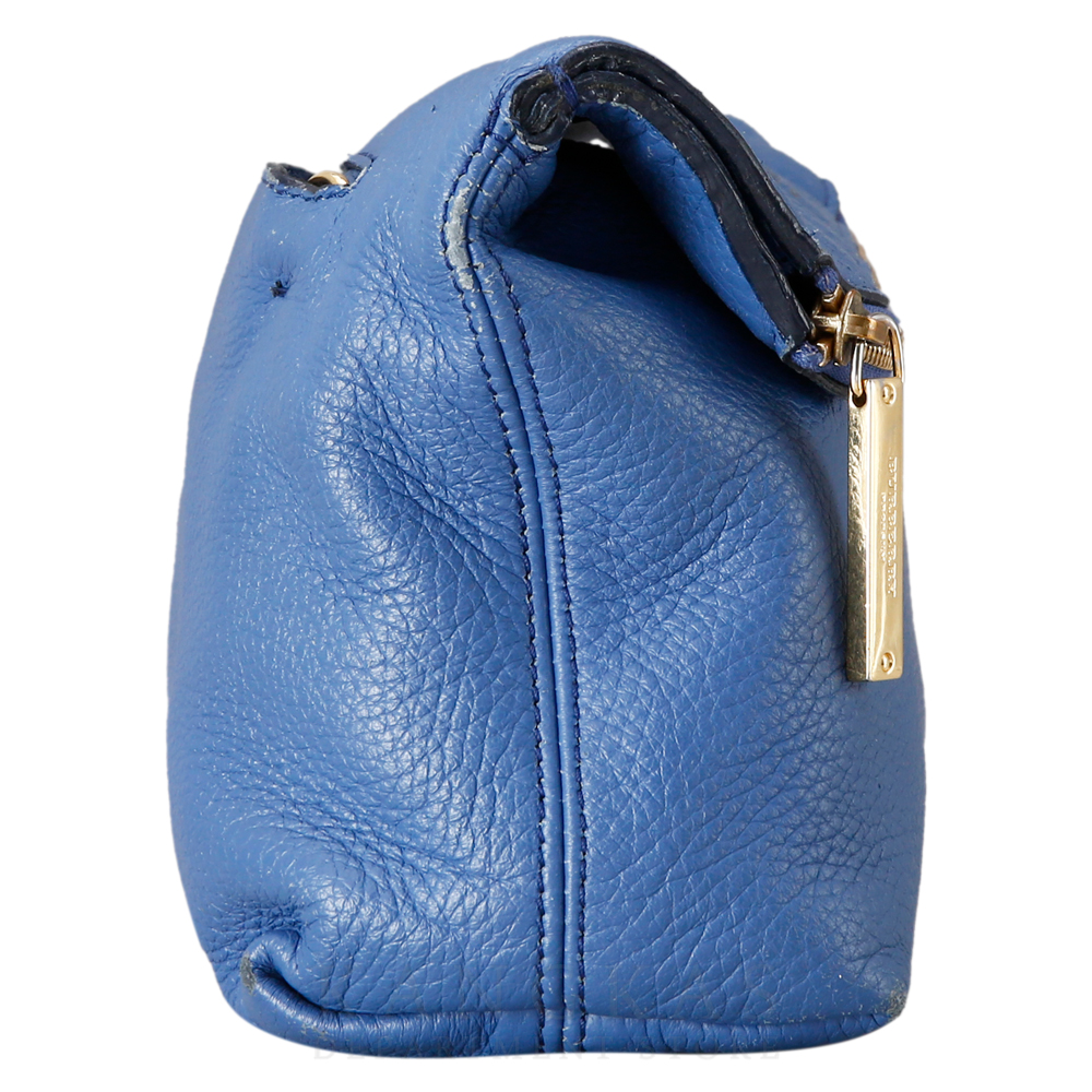 BURBERRY(USED)버버리 블루 레더 메신저백