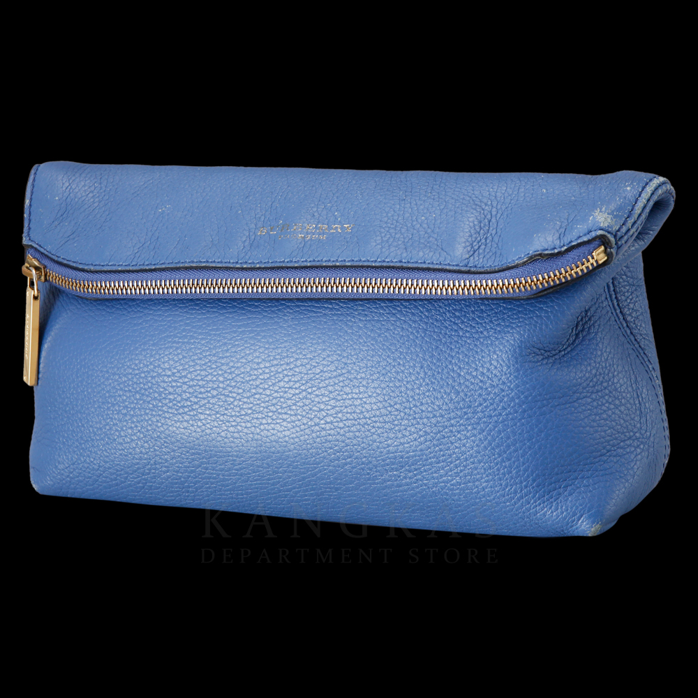 BURBERRY(USED)버버리 블루 레더 메신저백