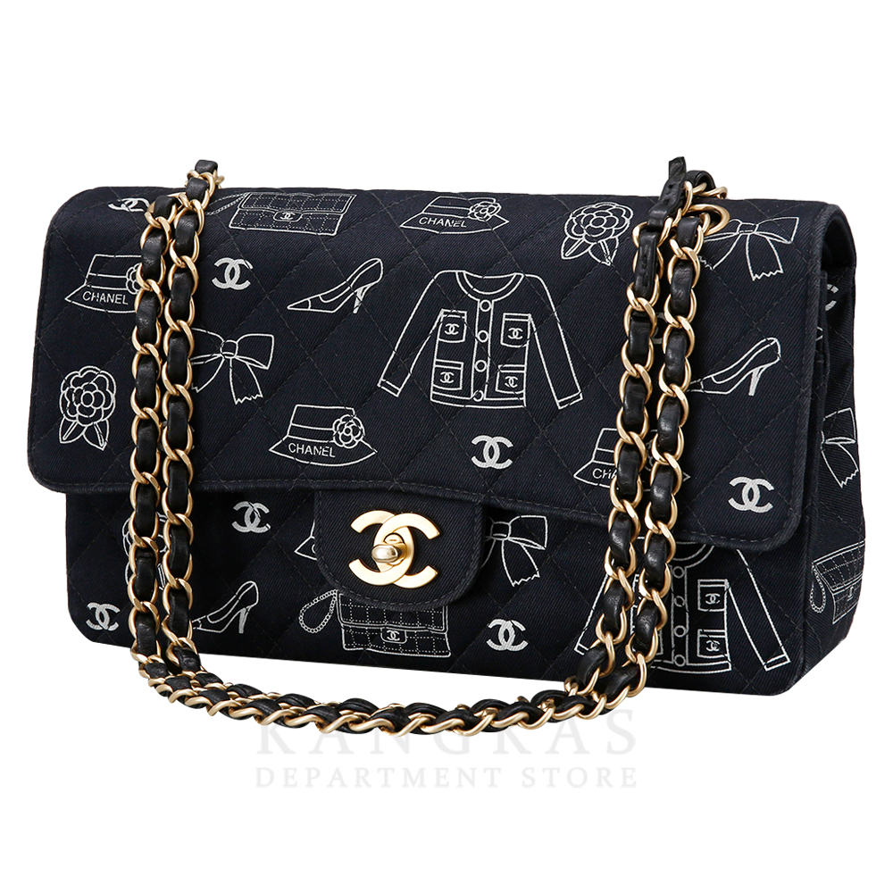 CHANEL(USED)샤넬 패브릭 클래식 미듐
