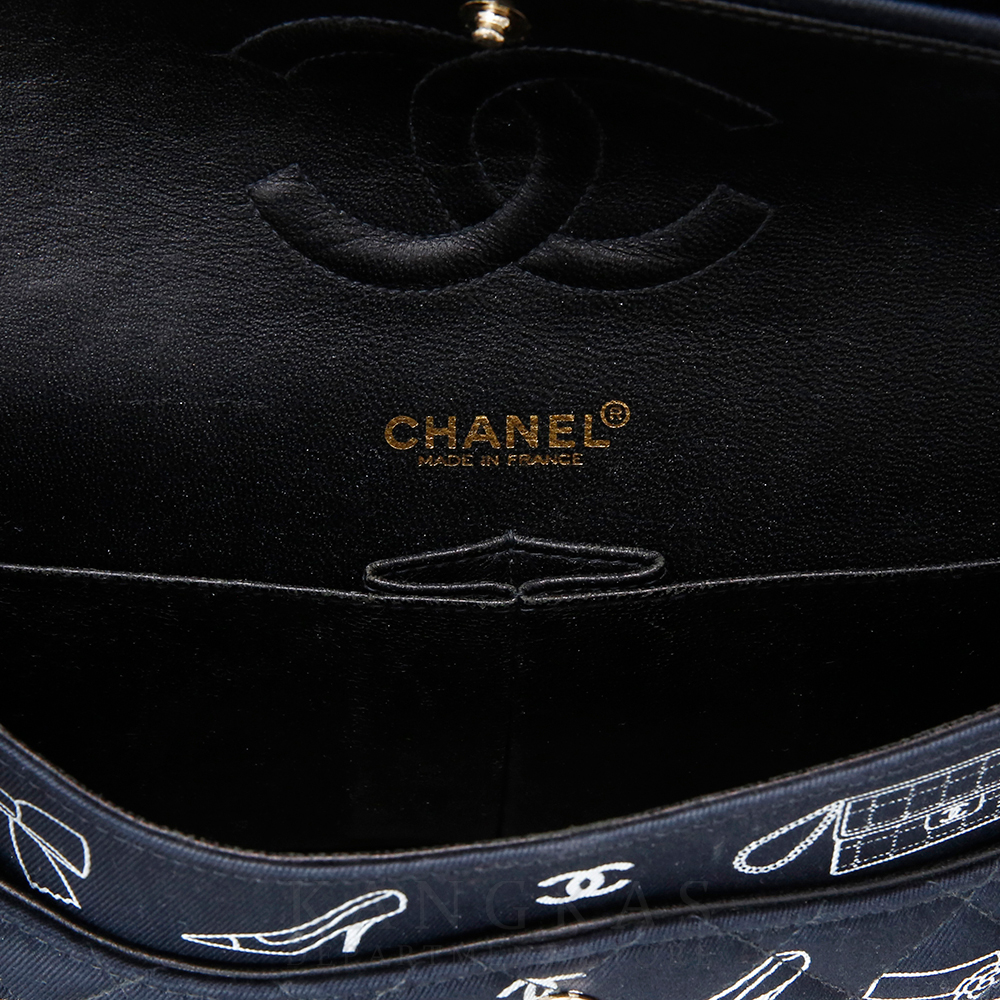 CHANEL(USED)샤넬 패브릭 클래식 미듐