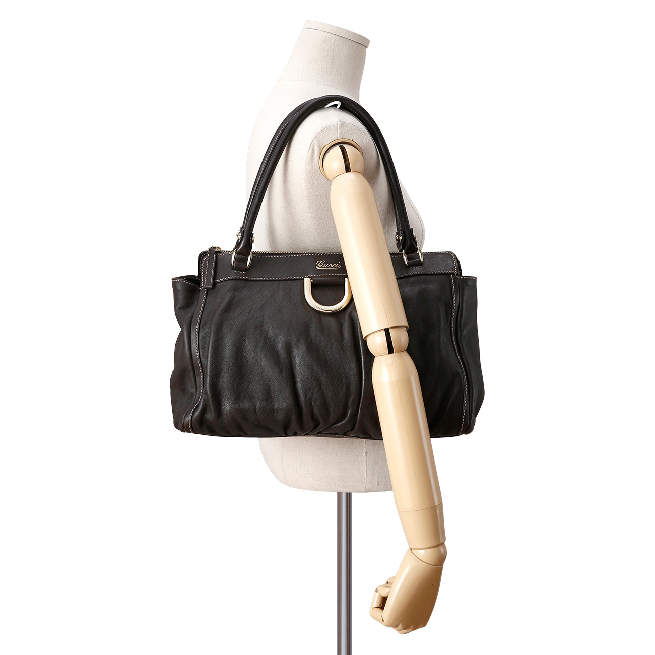 GUCCI(USED) 구찌 레더 토트백