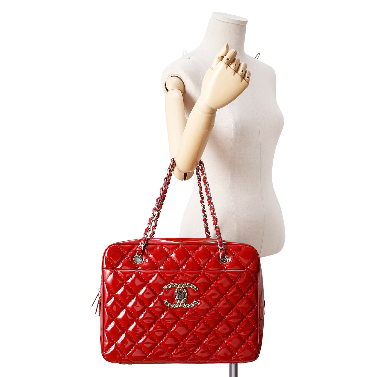 CHANEL(USED)샤넬 시즌 페이던트 보스턴 토트백