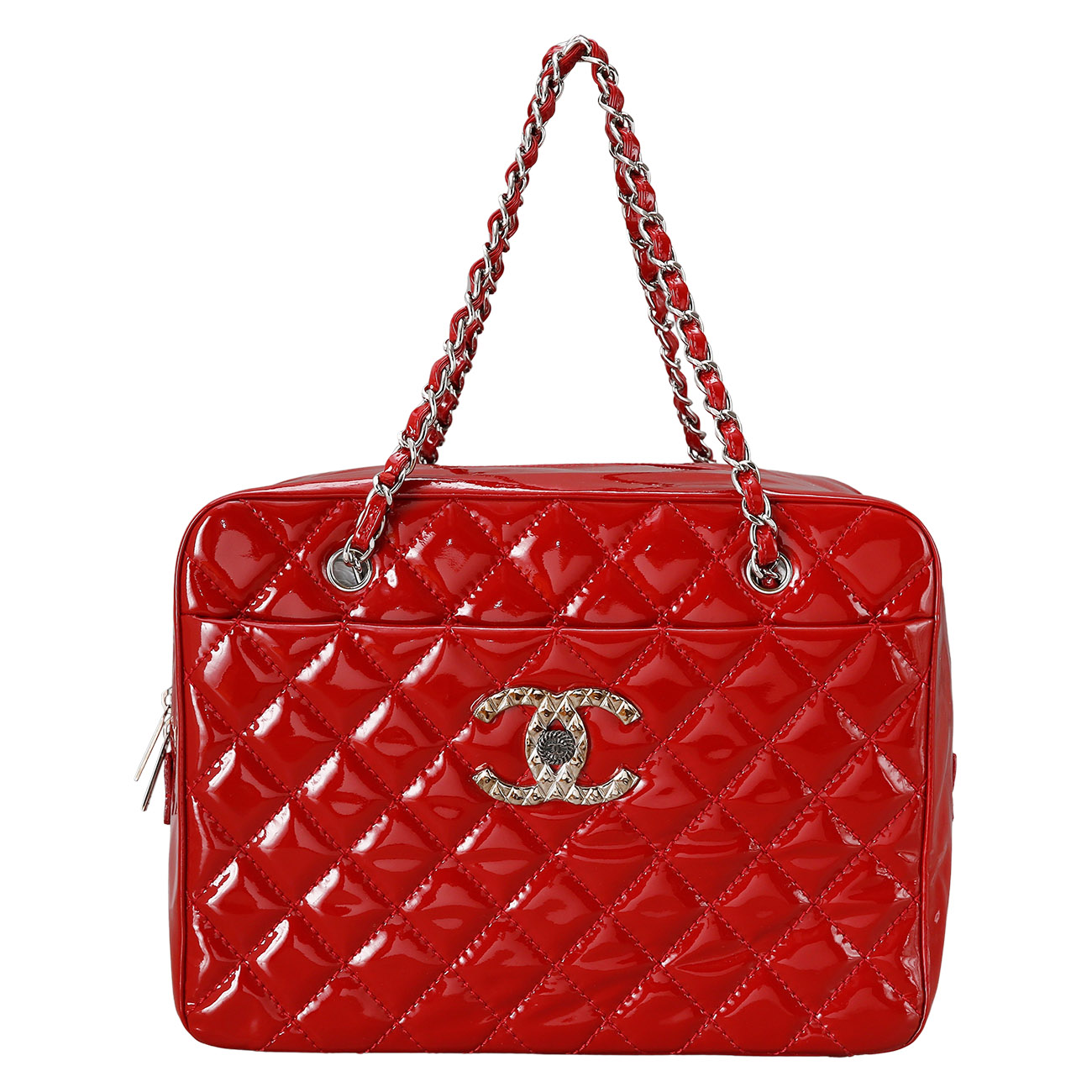 CHANEL(USED)샤넬 시즌 페이던트 보스턴 토트백