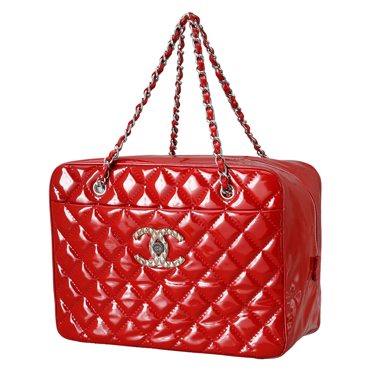 CHANEL(USED)샤넬 시즌 페이던트 보스턴 토트백