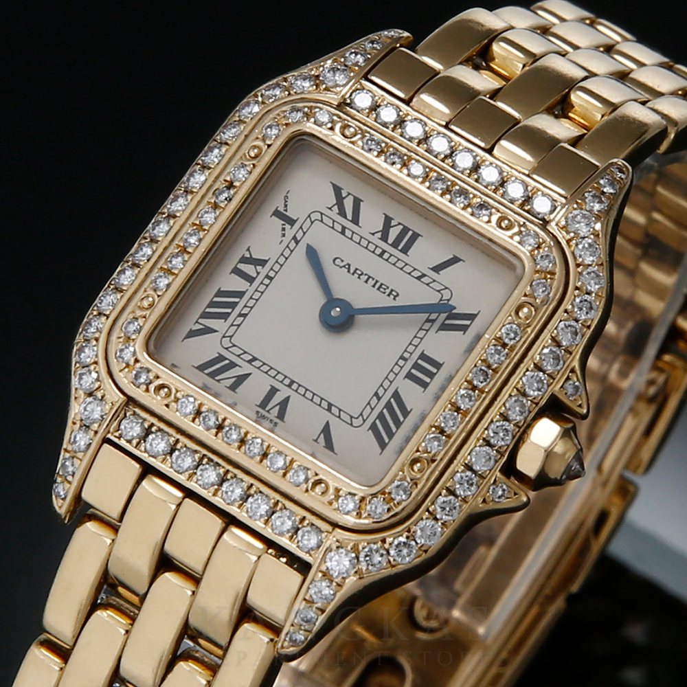 CARTIER(USED)까르띠에 팬더 골드 케이스 다이아베젤