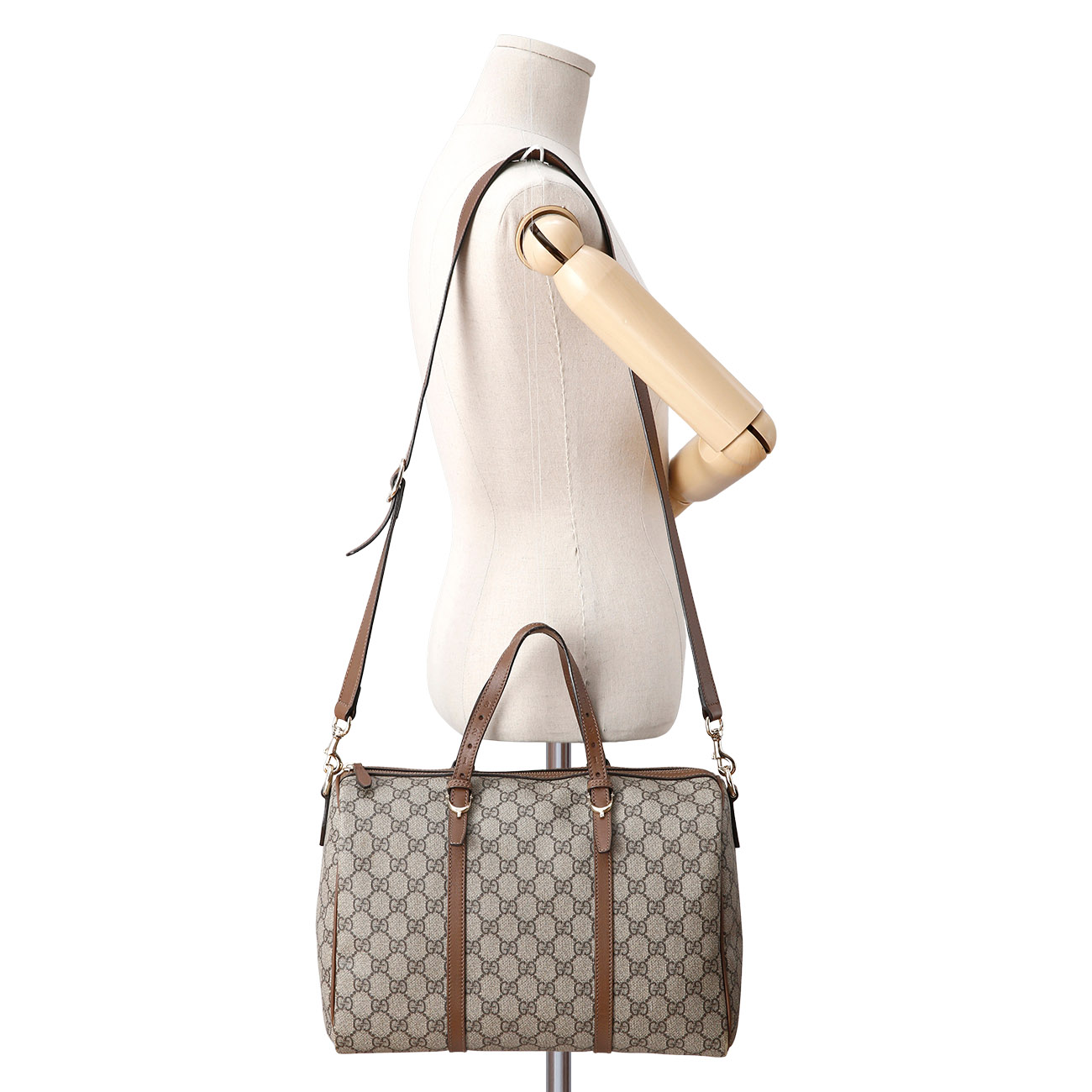 GUCCI(USED)구찌 GG로고 PVC 보스턴백