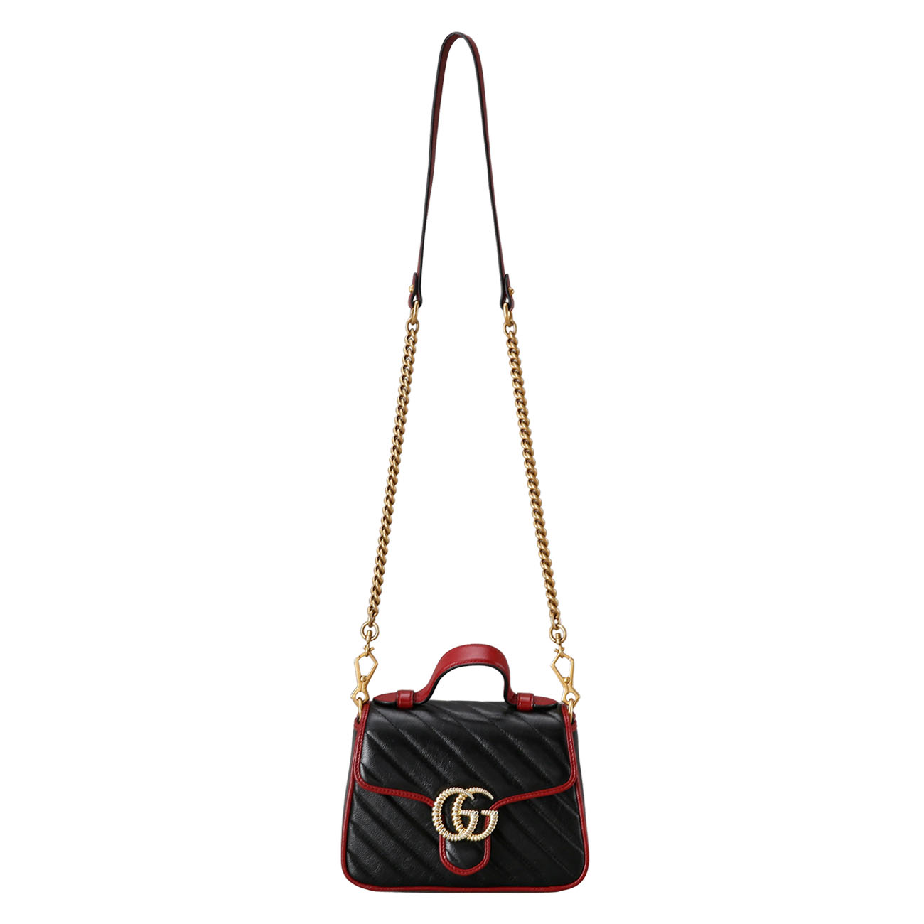 GUCCI(USED)구찌 583571 GG마몽 미니 탑 핸들백