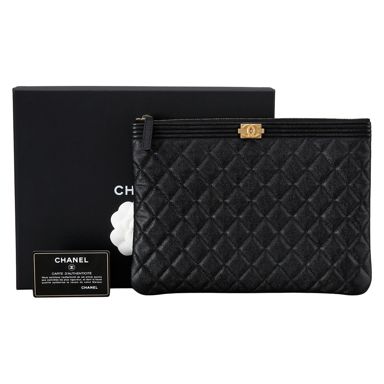 CHANEL(USED)샤넬 보이샤넬 클러치 뉴미듐