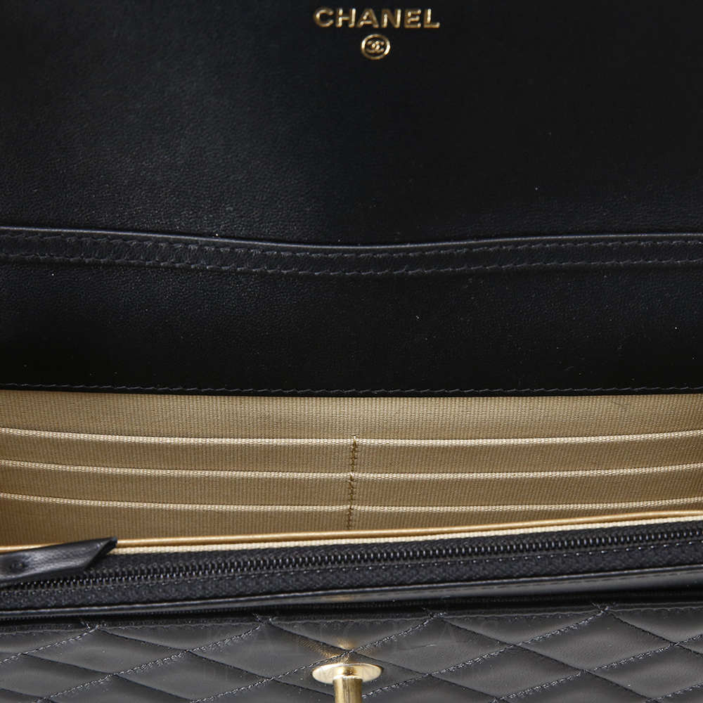 CHANEL(USED) 샤넬 클래식 램스킨 골든볼 WOC