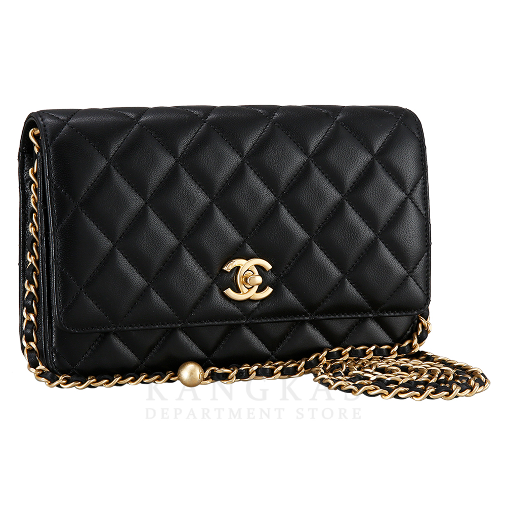 CHANEL(USED) 샤넬 클래식 램스킨 골든볼 WOC