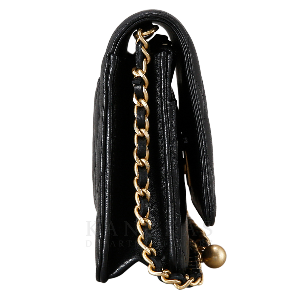 CHANEL(USED) 샤넬 클래식 램스킨 골든볼 WOC