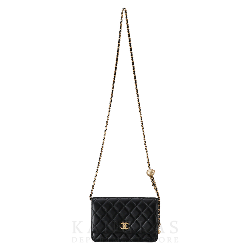 CHANEL(USED) 샤넬 클래식 램스킨 골든볼 WOC