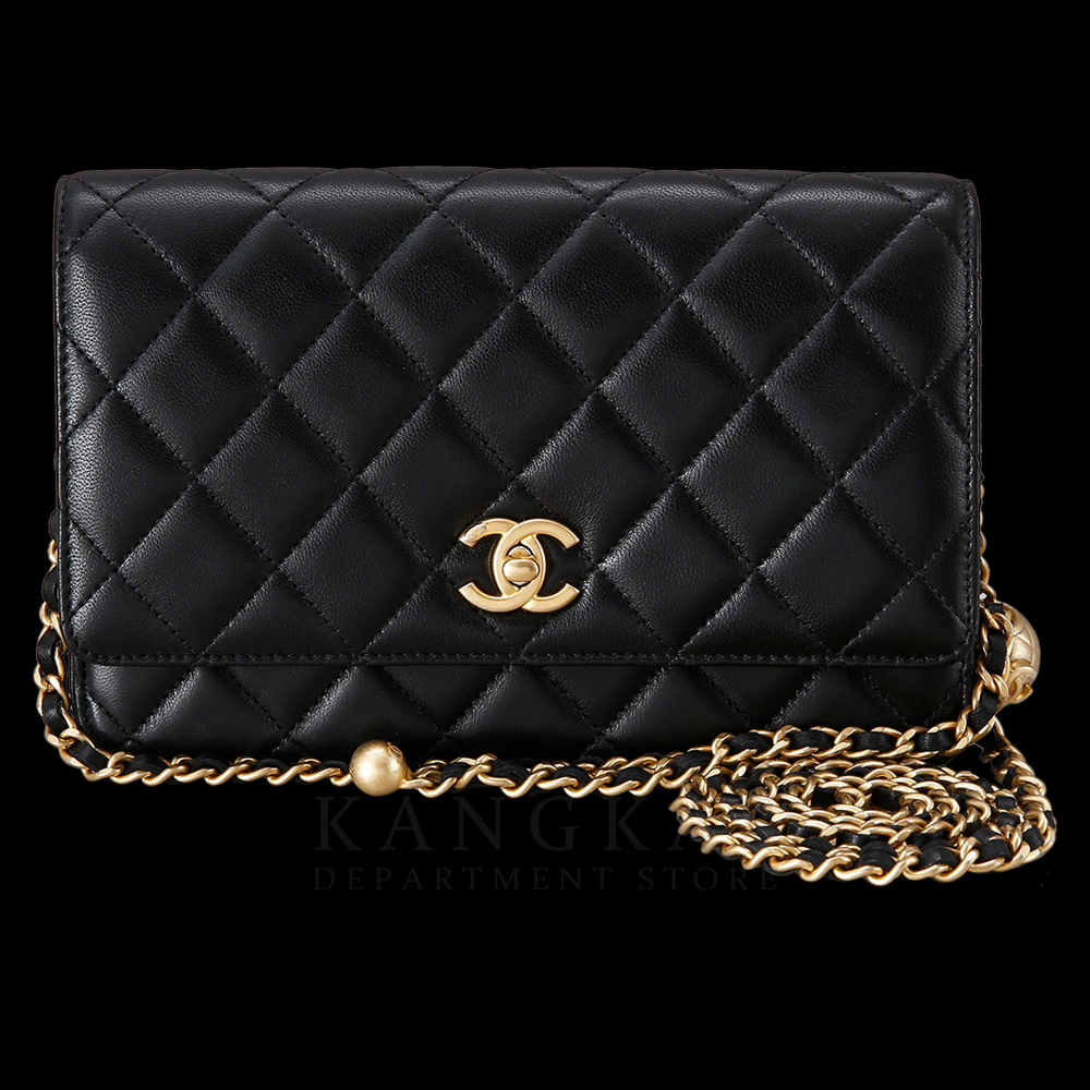 CHANEL(USED) 샤넬 클래식 램스킨 골든볼 WOC