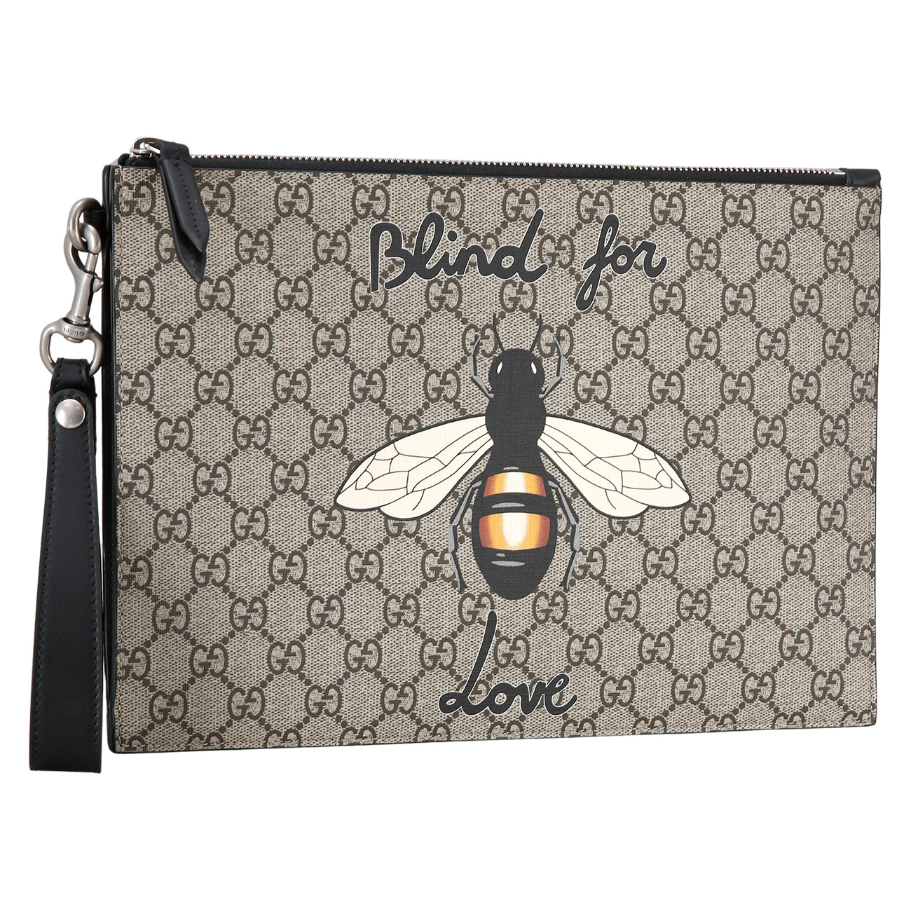 GUCCI(USED)구찌 PVC 수프림 꿀벌 클러치백
