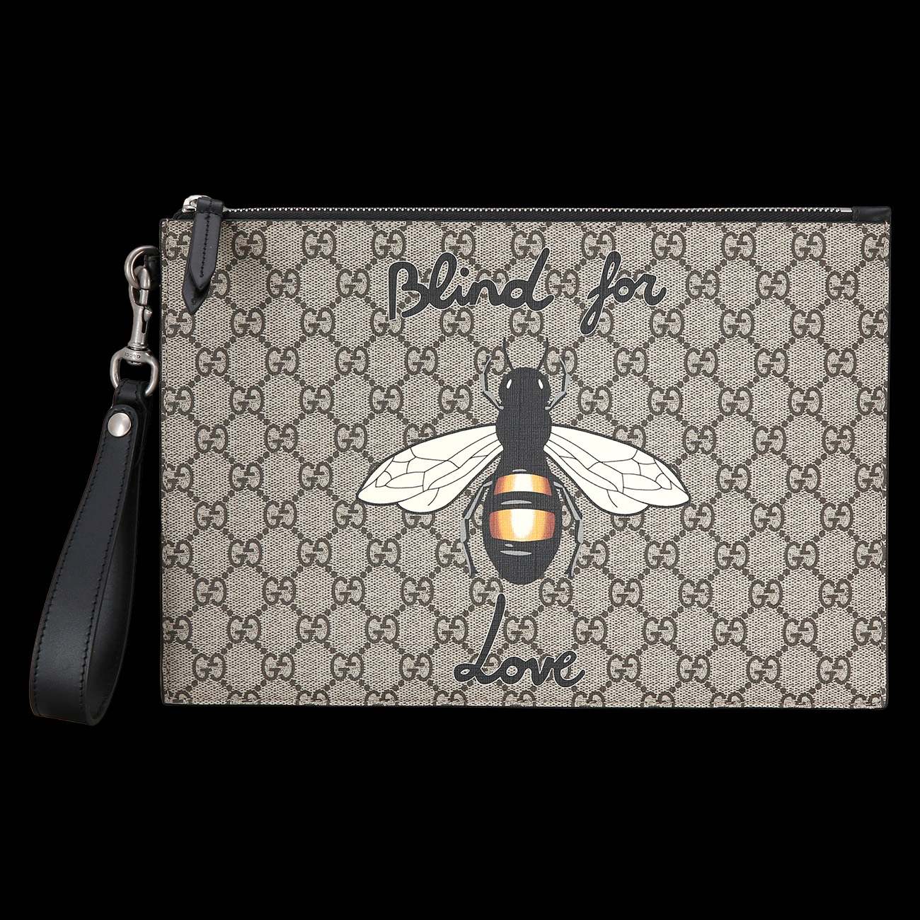 GUCCI(USED)구찌 PVC 수프림 꿀벌 클러치백