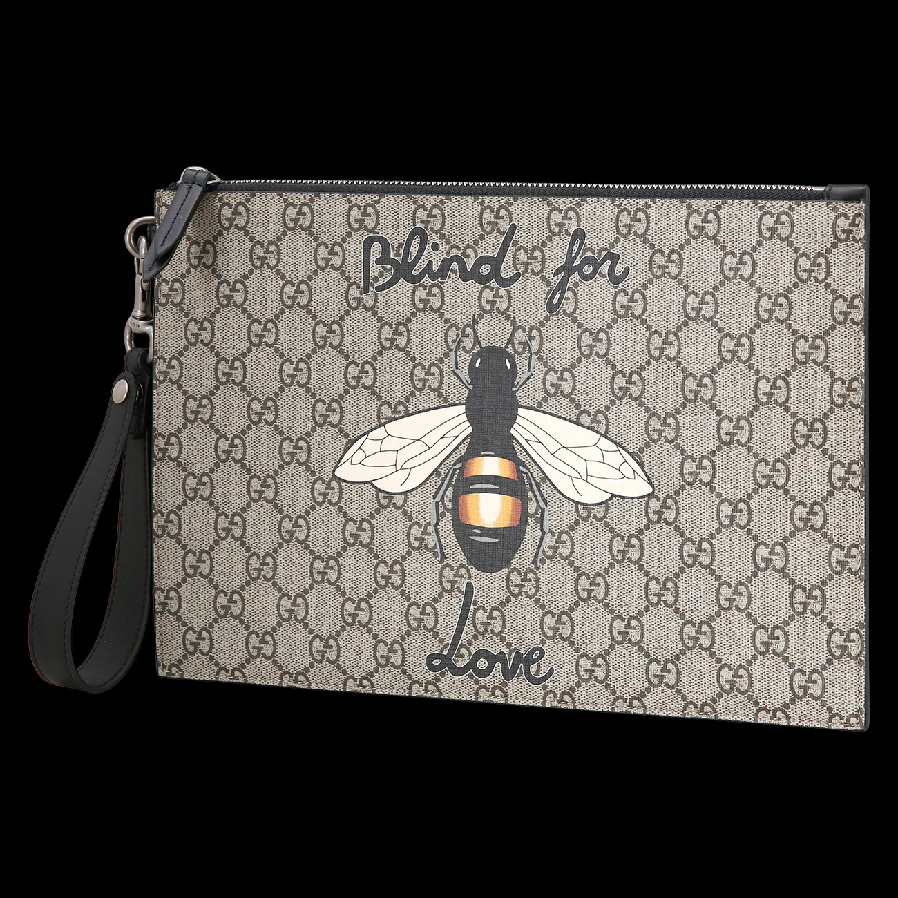 GUCCI(USED)구찌 PVC 수프림 꿀벌 클러치백