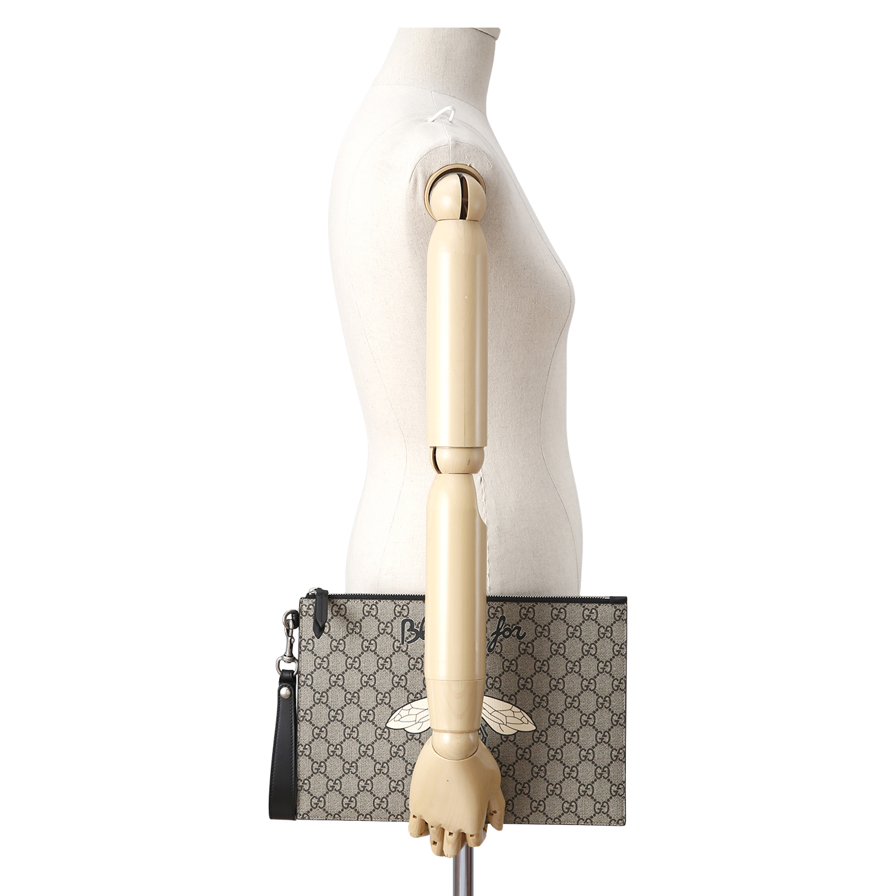 GUCCI(USED)구찌 PVC 수프림 꿀벌 클러치백
