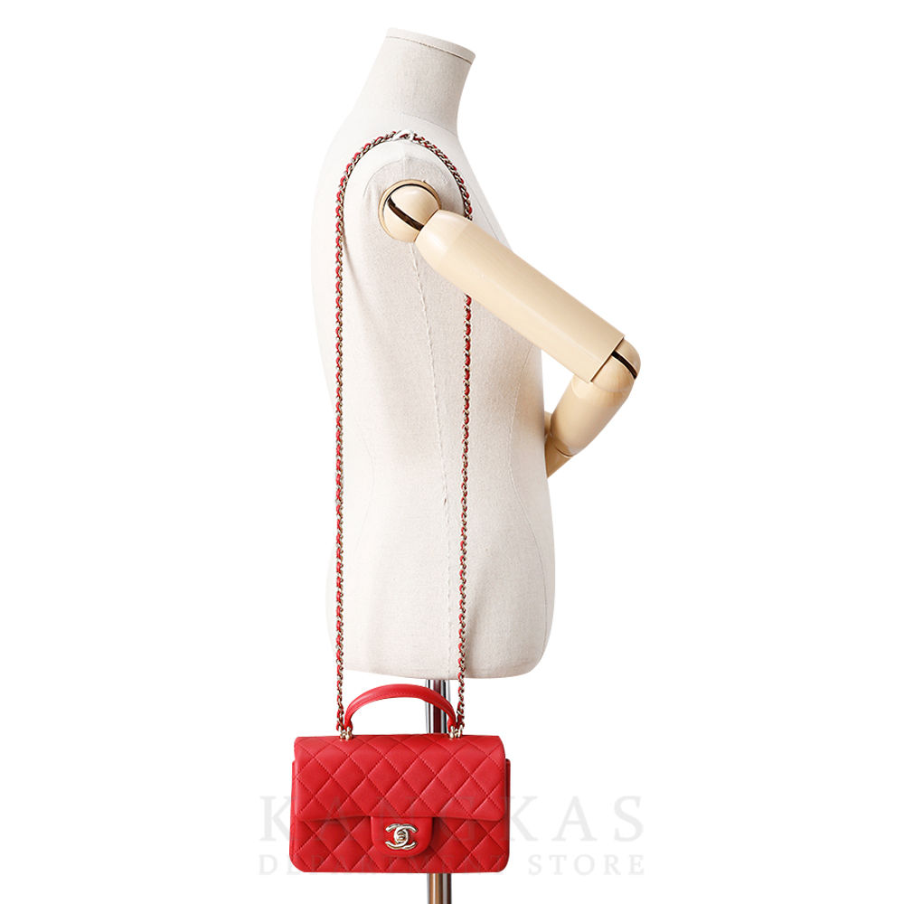 CHANEL(NEW)샤넬 클래식 램스킨 뉴미니 탑핸들 (새상품) NEW PRODUCT
